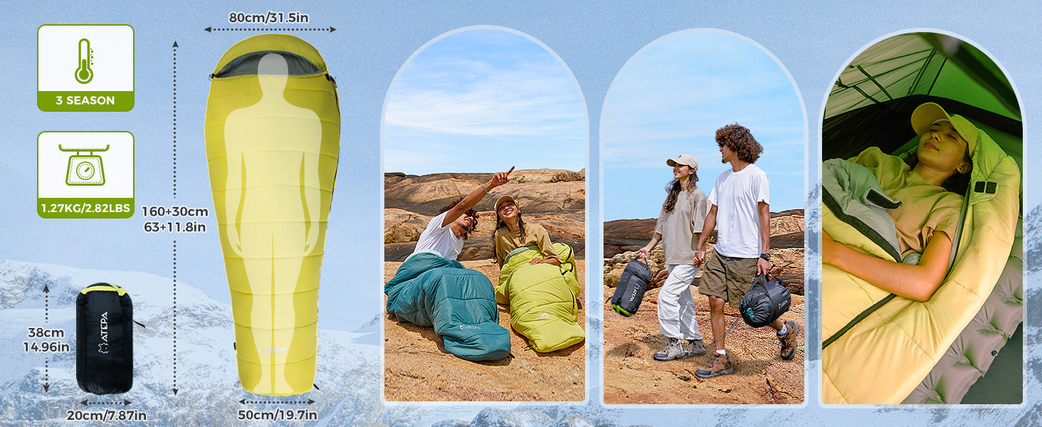 ATEPA KATRINE 250 Sleeping Bag - Women's