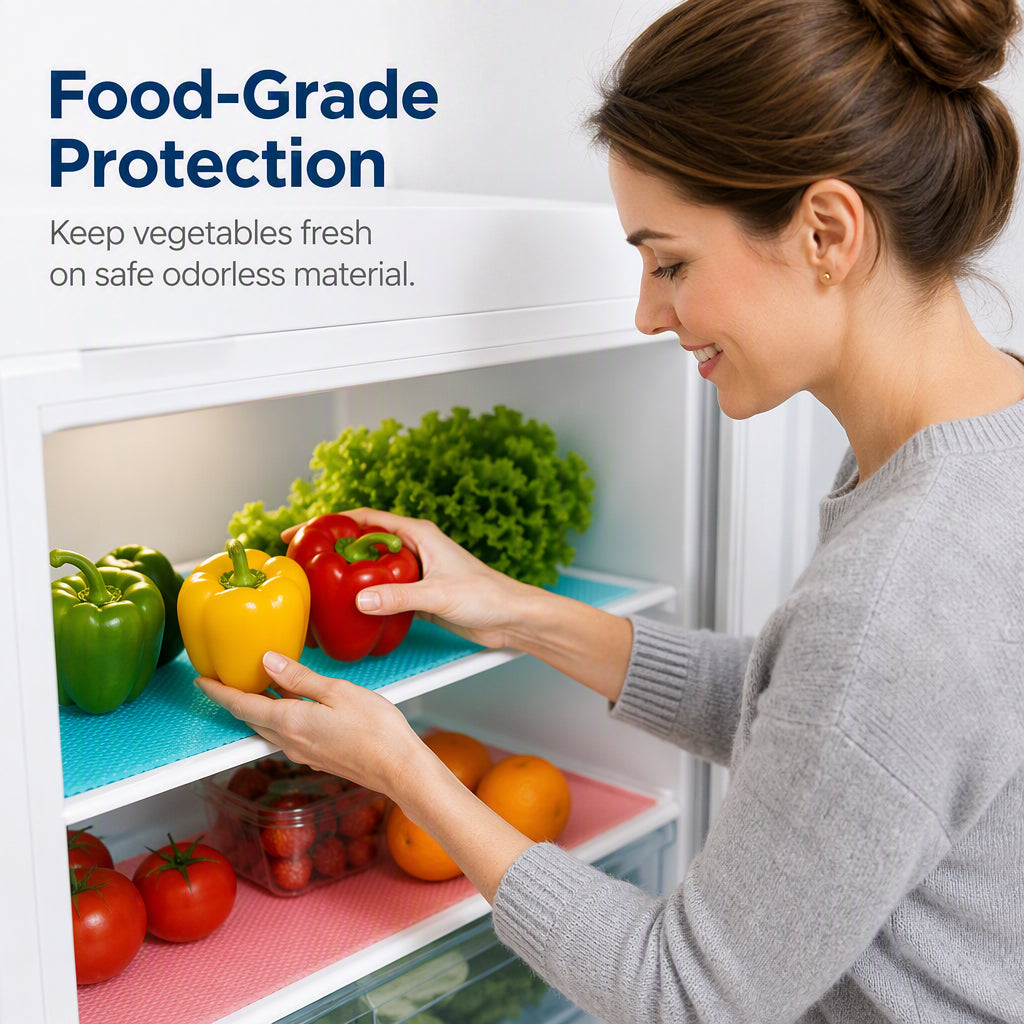 EVA refrigerator liner under fruits and vegetables