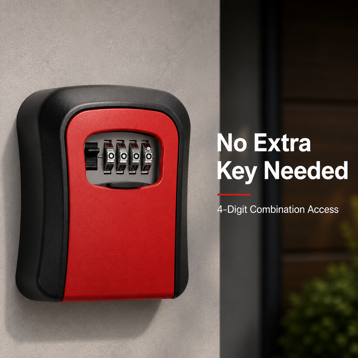 Key safe dimensions and pre-drilled back mounting screw holes