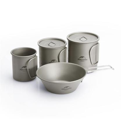 Naturehike Outdoor Ultralight Pure Titanium Cup Bowl
