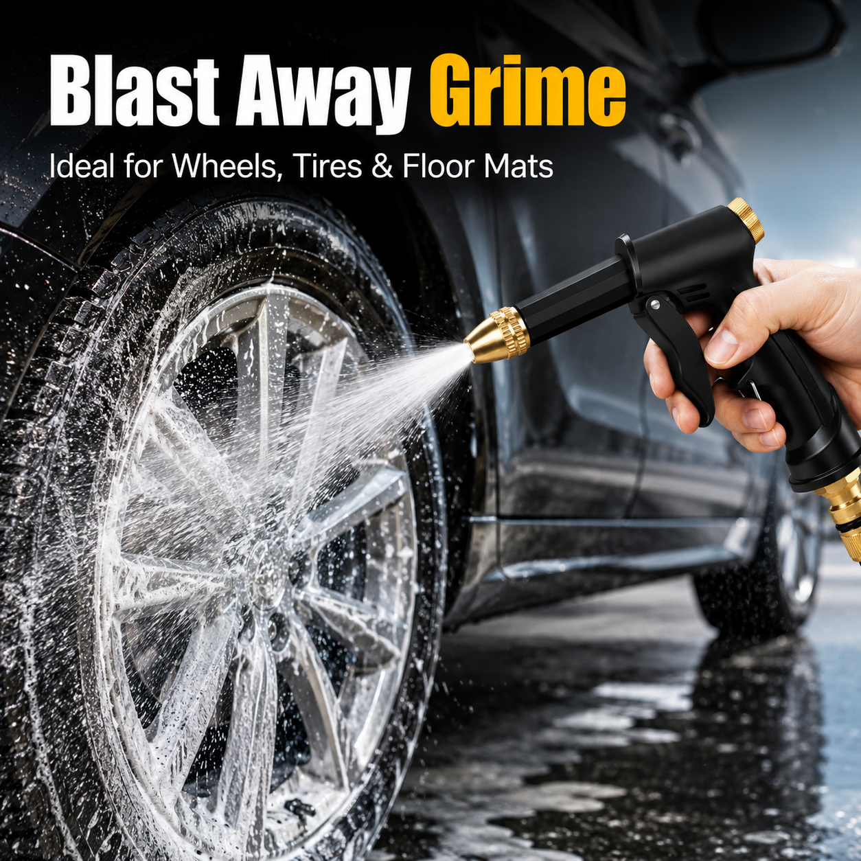 Durable high pressure water spray gun