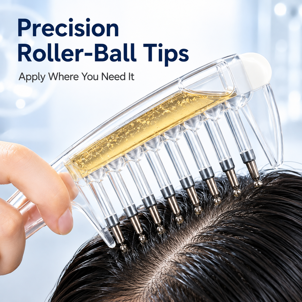 Scalp applicator comb precision application overview