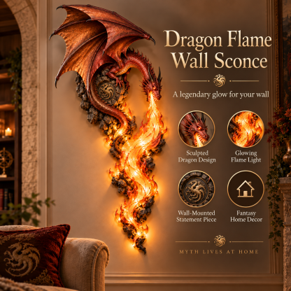 ✨Huge Discount 49% OFF | 🐉 Dragon Wall Sconce – Gothic Flame-Inspired Wall Accent