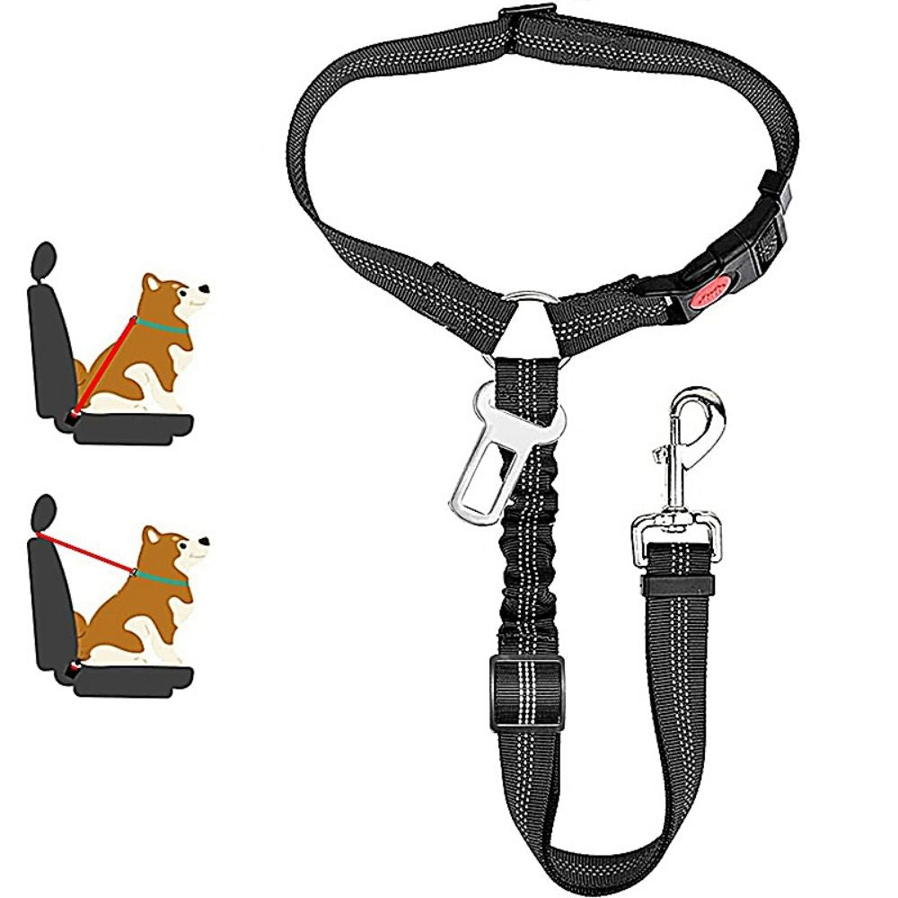 TravelBuddy™ 3-in-1 Dog Seat Belt and Leash