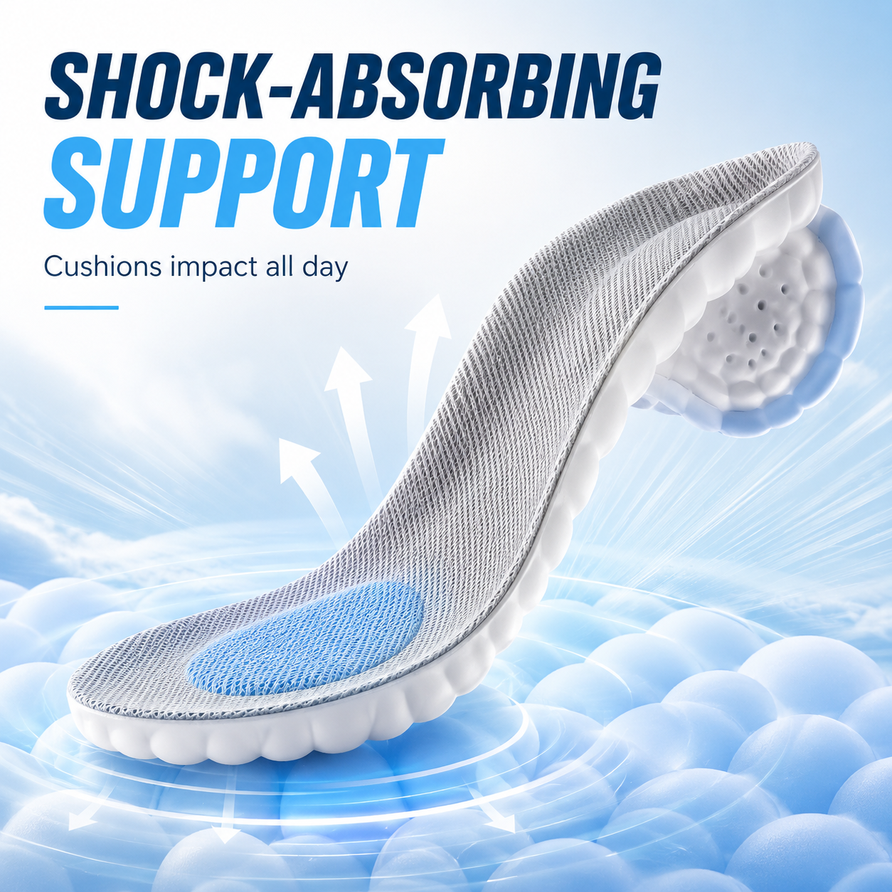Daily walking comfort insoles