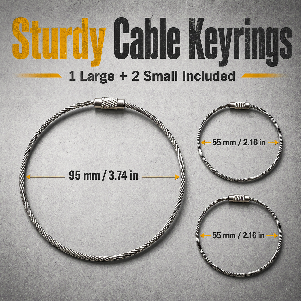 Heavy equipment key master set packaging and cable loops layout