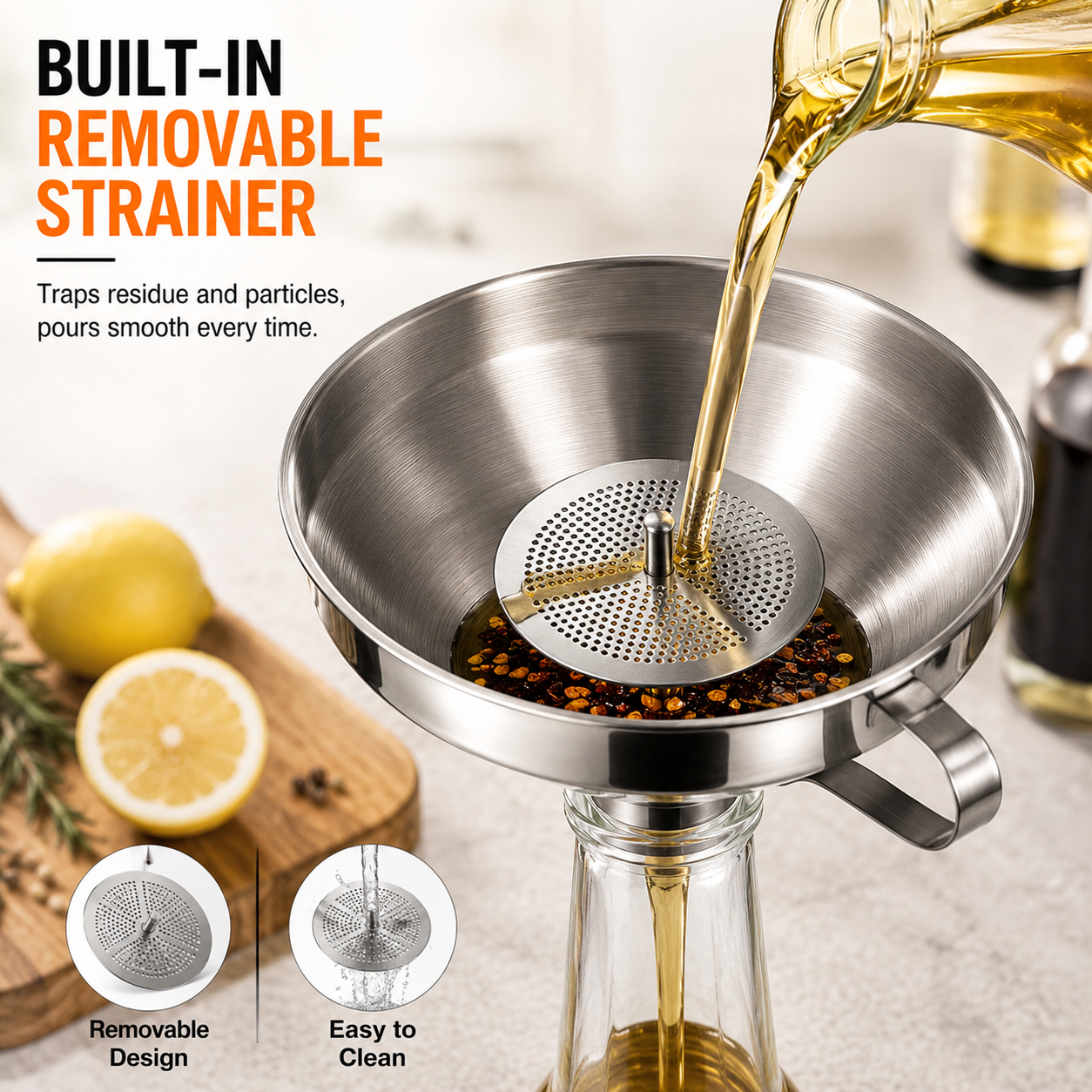 Ergonomic Handle and Hanging Storage