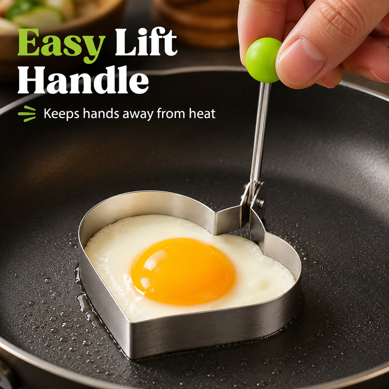 Breakfast shaping mold for eggs pancakes and omelets