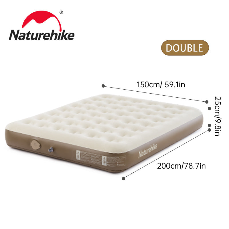 Naturehike C25 Built-in Pump PVC High-Height Inflatable Mattress