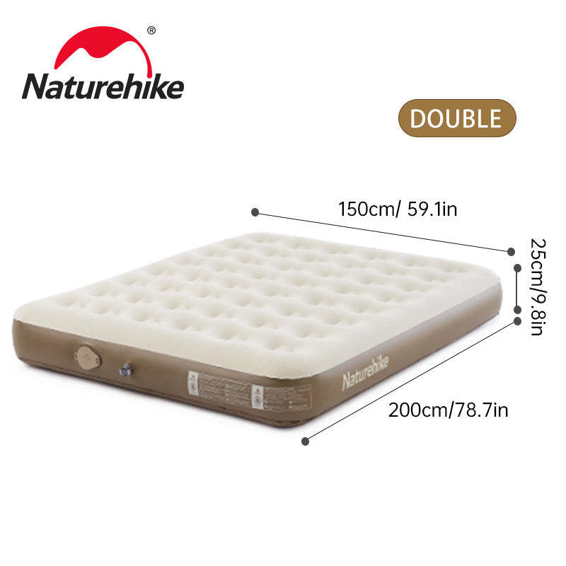 Naturehike C25 Built-in Pump PVC High-Height Inflatable Mattress