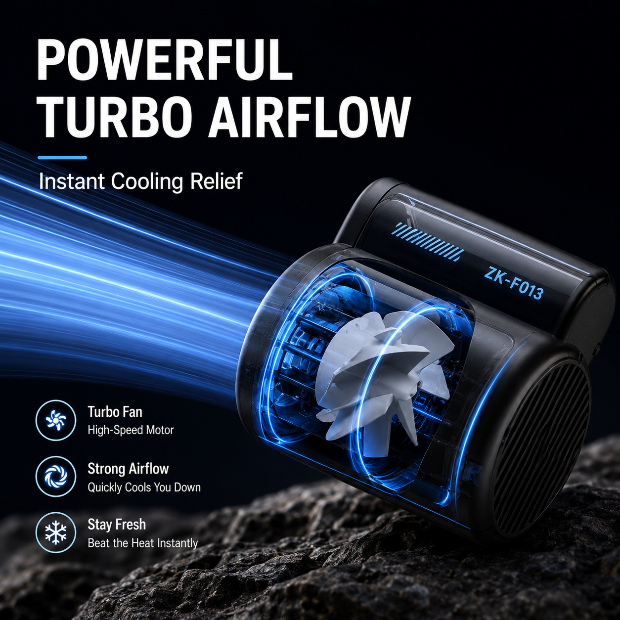 Wearable cooling fan