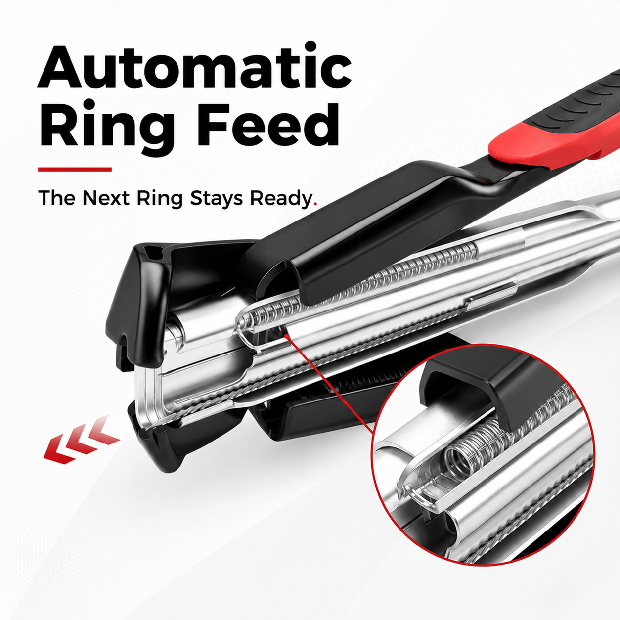 Hog ring dimension measurement and opening diameter diagram
