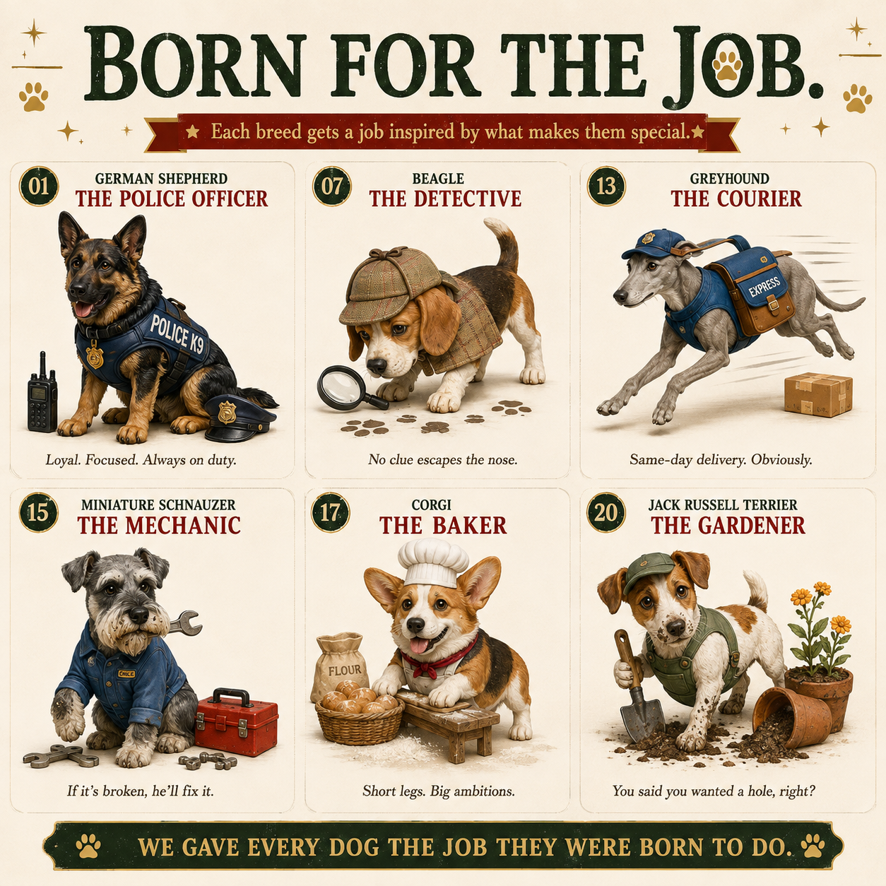 Dogs Born For The Job
