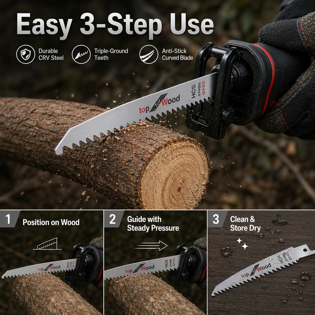 How to use heavy duty pruning saw for outdoor branch cutting