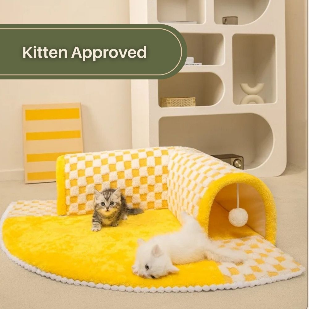 LuxPaws™ 2-In-1 Cat Tunnel Bed