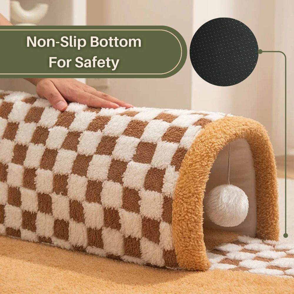 LuxPaws™ 2-In-1 Cat Tunnel Bed