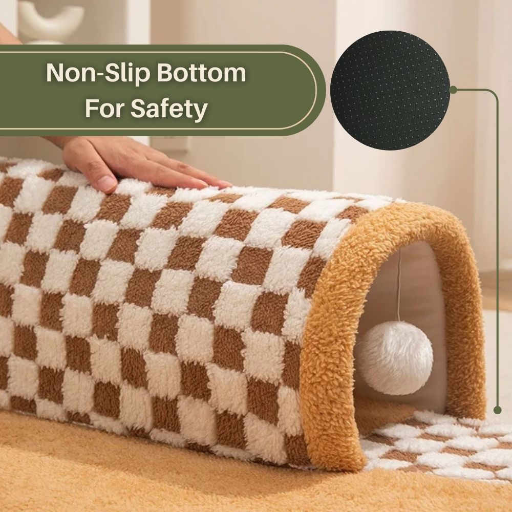 LuxPaws™ 2-In-1 Cat Tunnel Bed