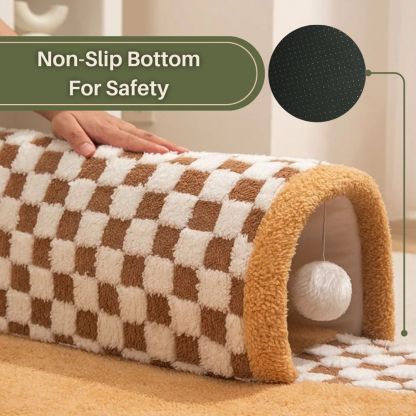 LuxPaws™ 2-In-1 Cat Tunnel Bed