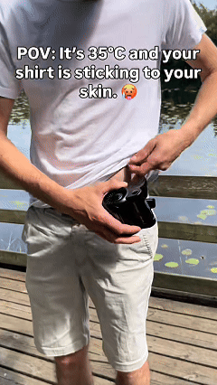 Portable waist fan cooling airflow