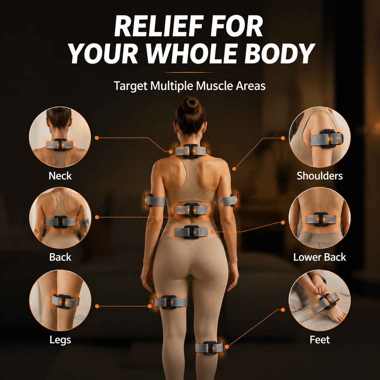 Cordless deep tissue massager main product profile view