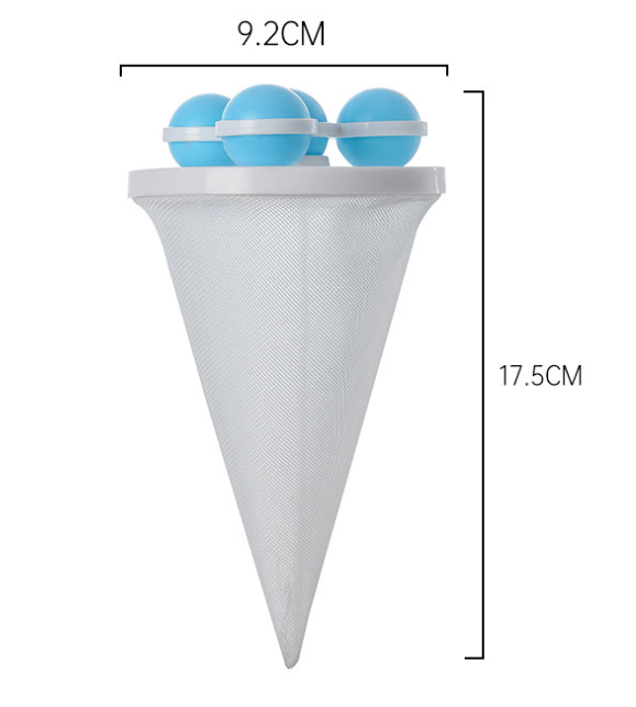 Floating hair filter mesh bag size