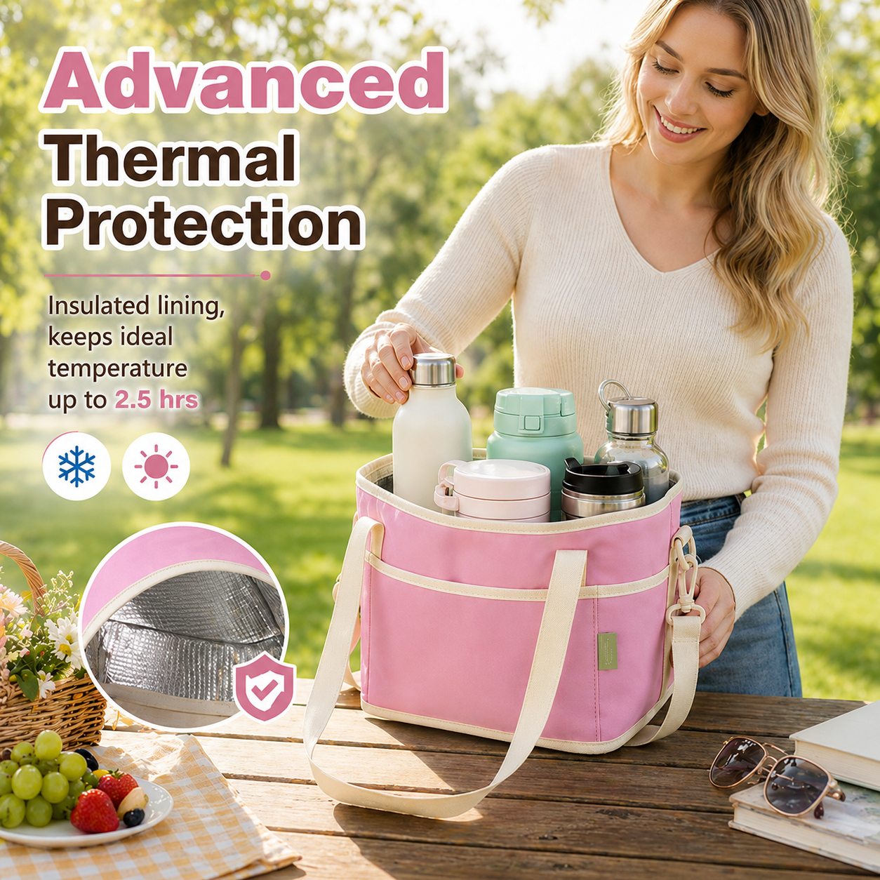 Insulated interior thermal foam protection liner