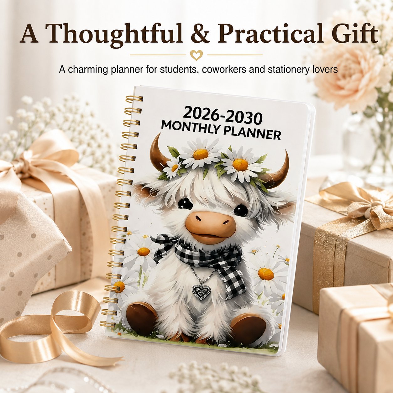 Cute cow planner gift