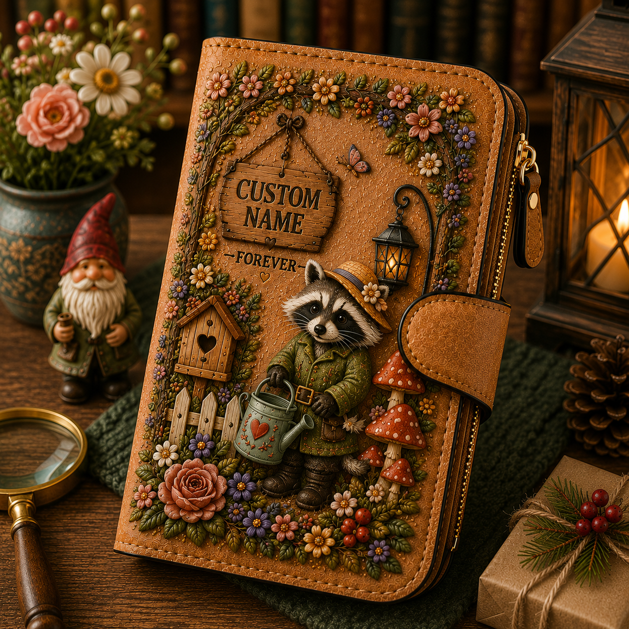 Raccoon personalized wallet
