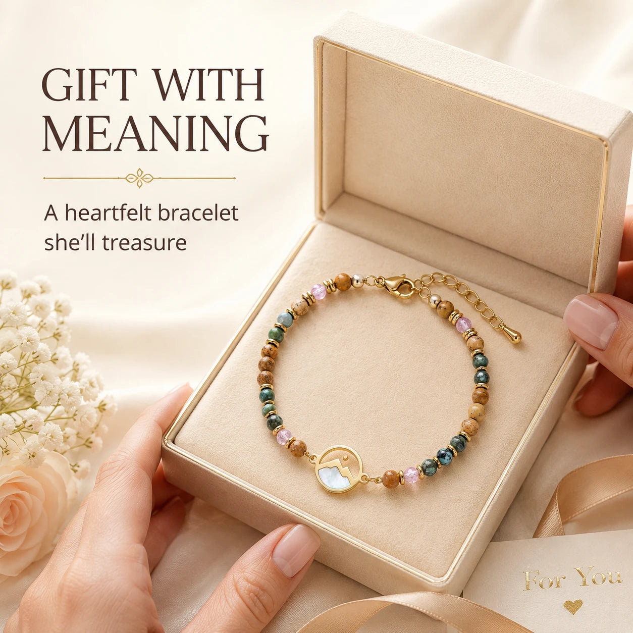 Meaningful bracelet gift for women
