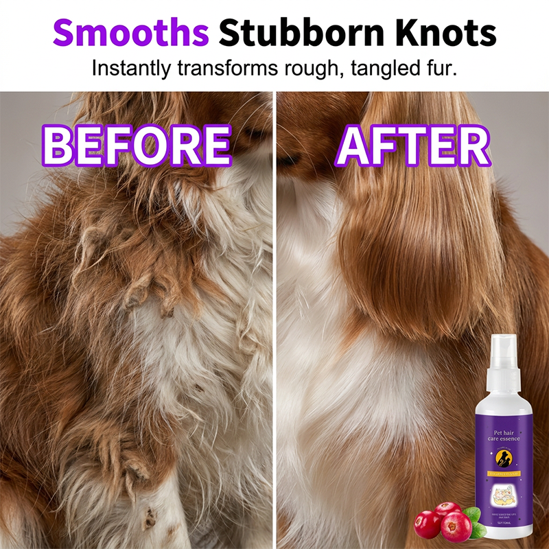 Gentle plant-based pet detangler ingredients