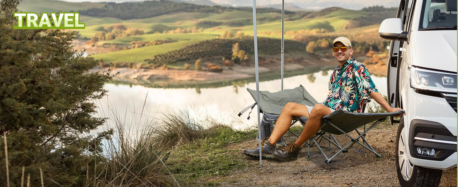 FUNDANGO Folding Camping Cot OAK COT PRO