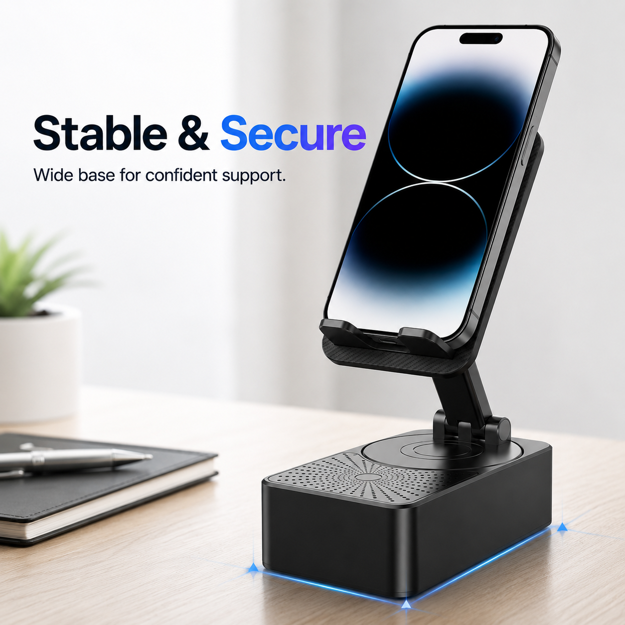360 degree rotating phone holder stand