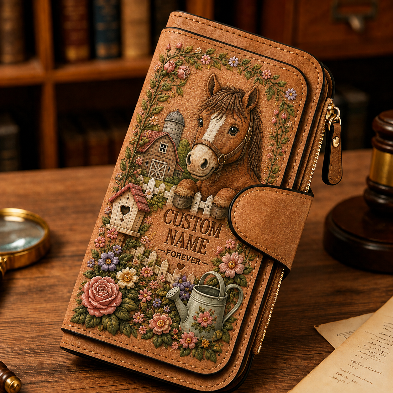 Horse personalized wallet