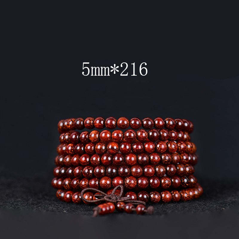 Tibetan Small Leaf Red Sandalwood Balance Bracelet 
