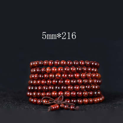 Tibetan Small Leaf Red Sandalwood Balance Bracelet 