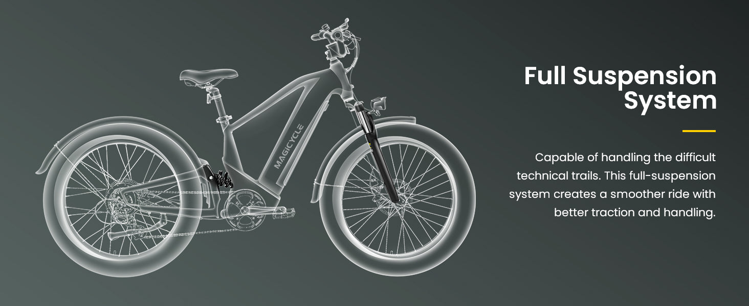 Magicycle Deer Full Suspension Ebike SUV - Touring Version