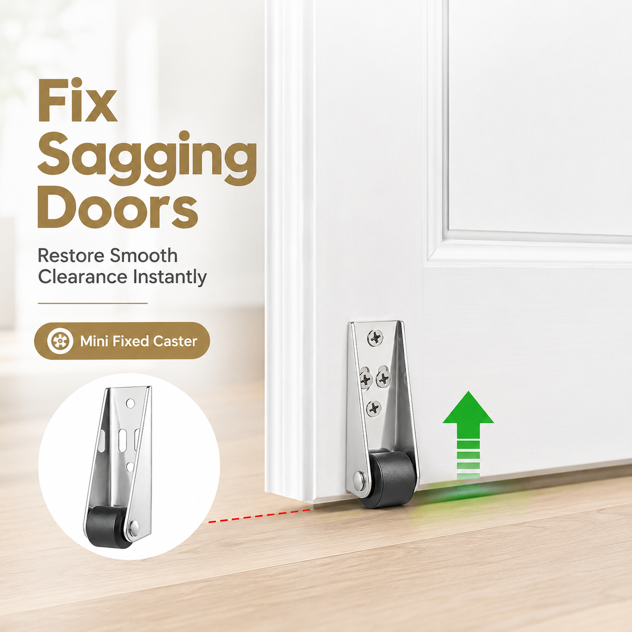 Easy installation mini caster wheel