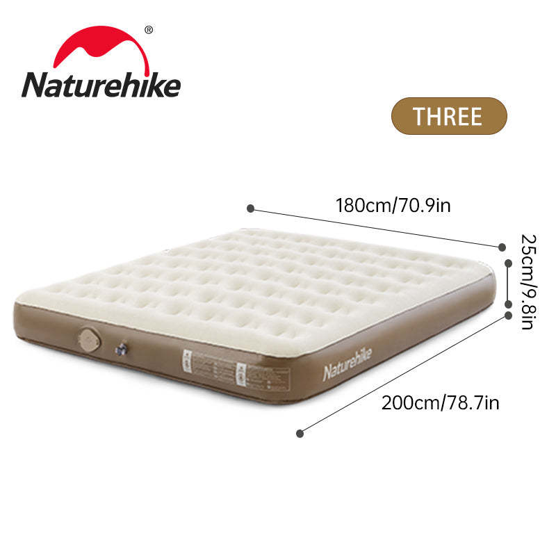 Naturehike C25 Built-in Pump PVC High-Height Inflatable Mattress