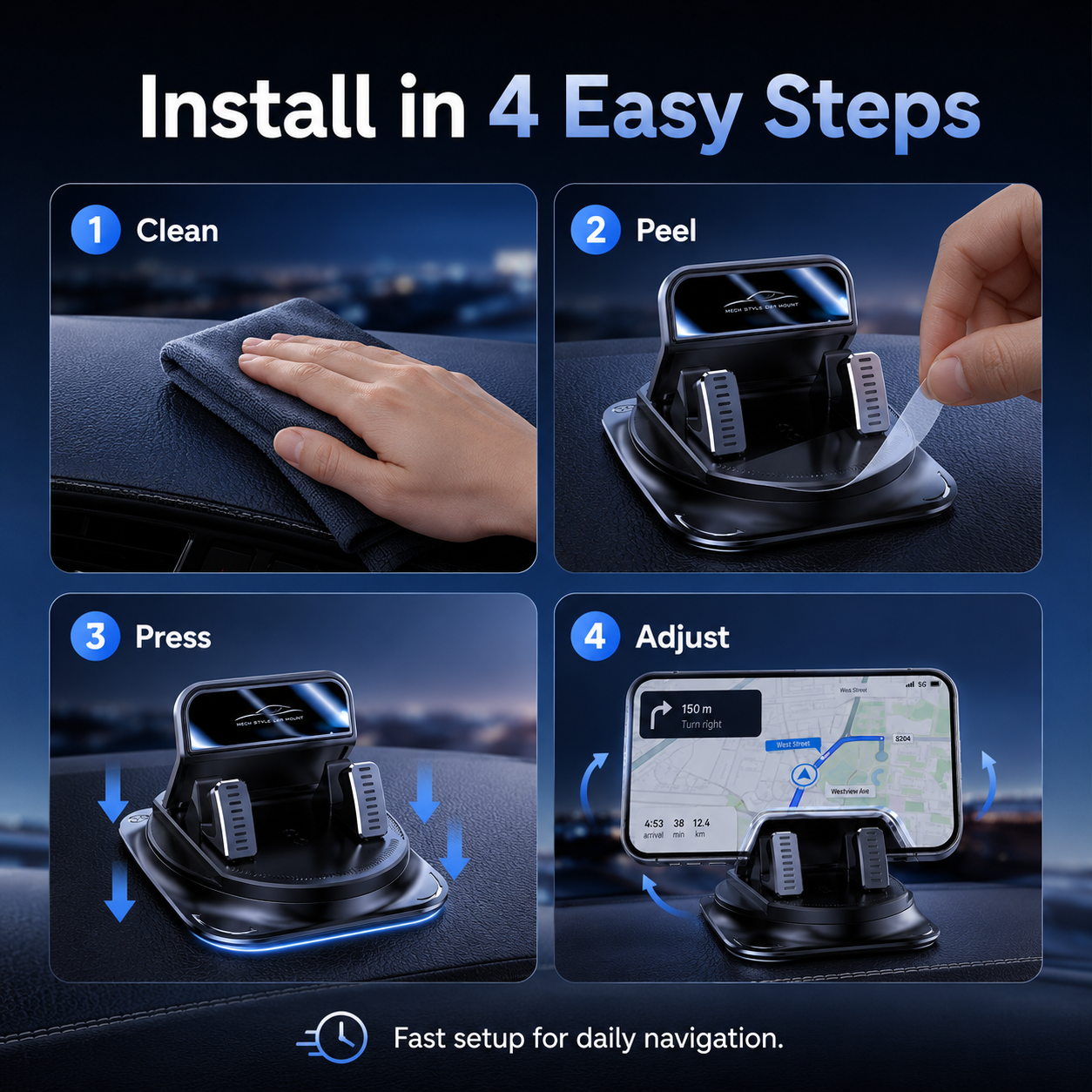Remove protective film from suction cup base