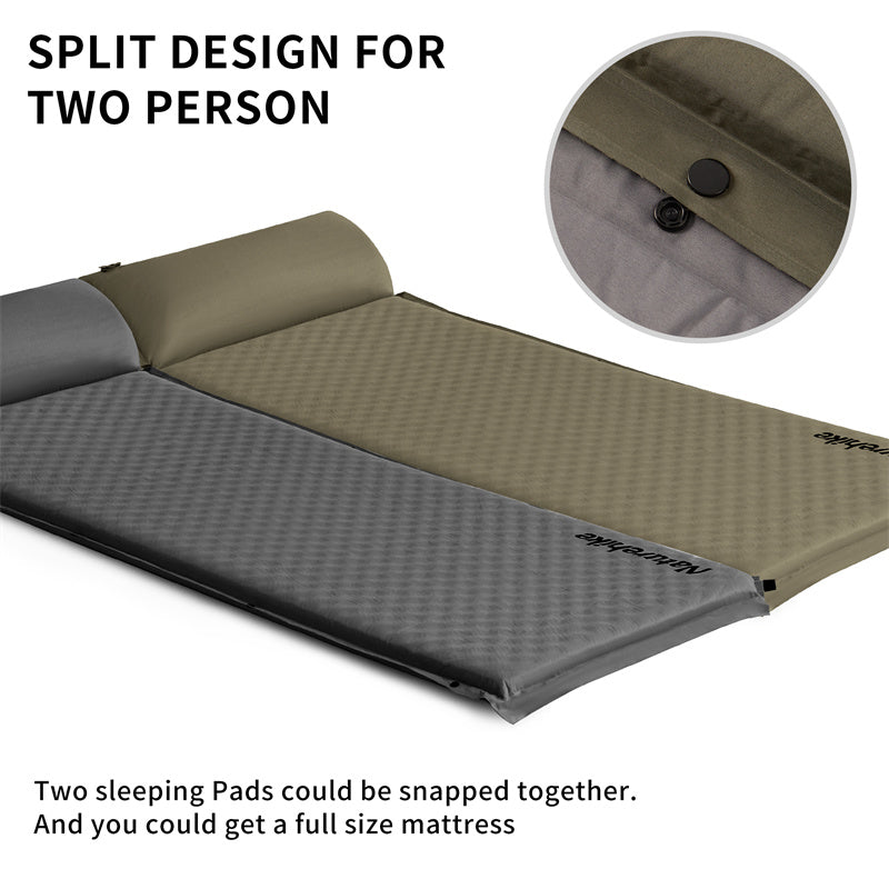 Naturehike D01 Auto Inflatable Mattress with Built-in Pillow EU
