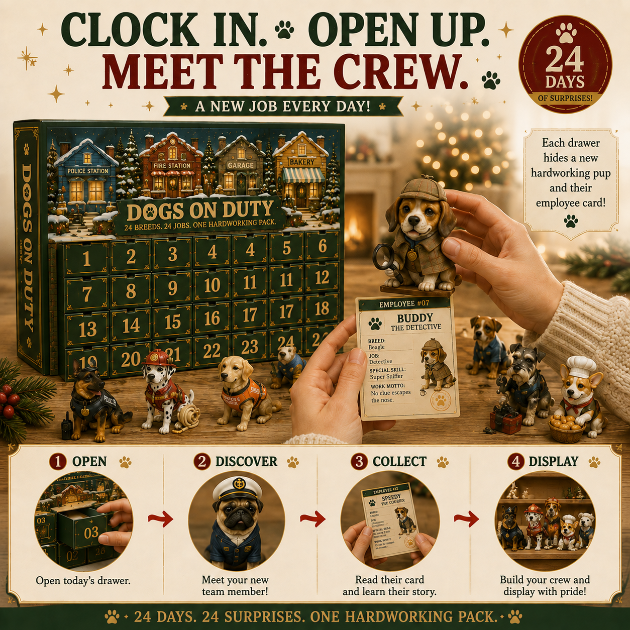 Dogs On Duty Advent Calendar Daily Surprise