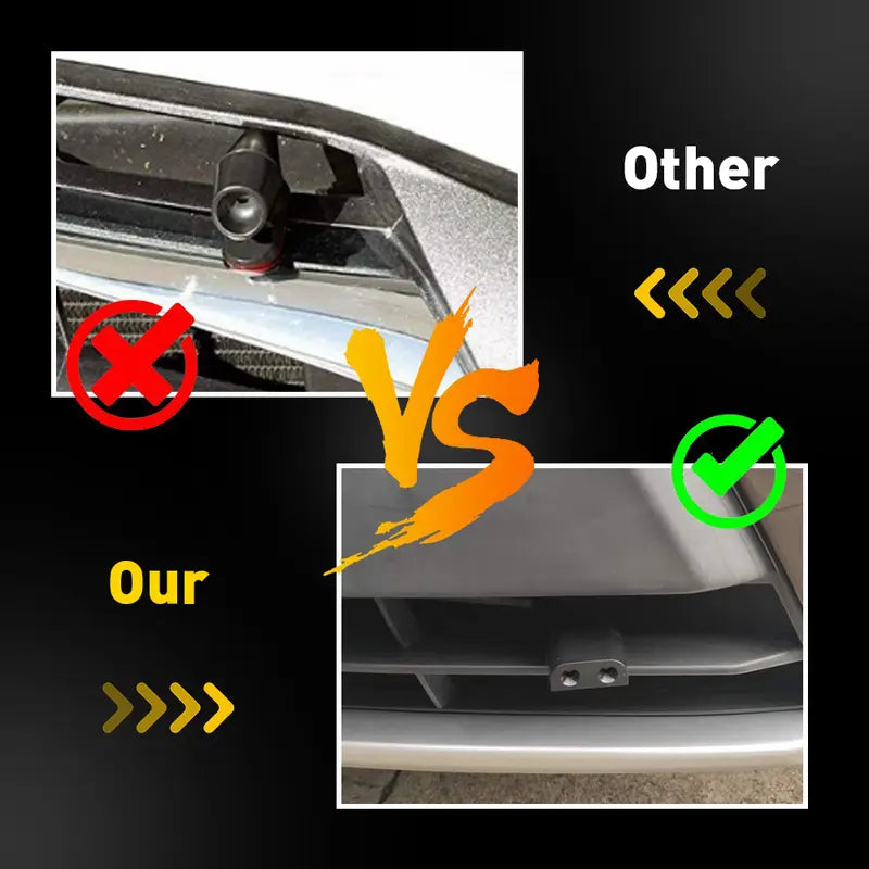 Compact low profile deer whistle installed on vehicle grille