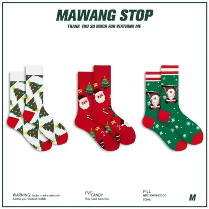 Snowflake Holiday Giftable Crew Socks