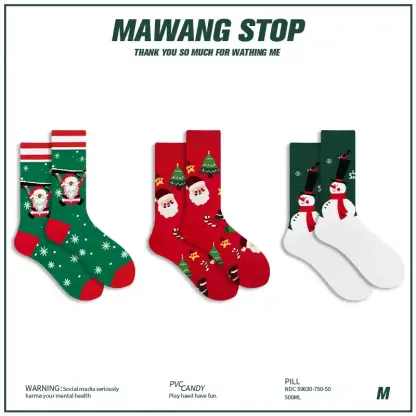 Snowflake Holiday Giftable Crew Socks