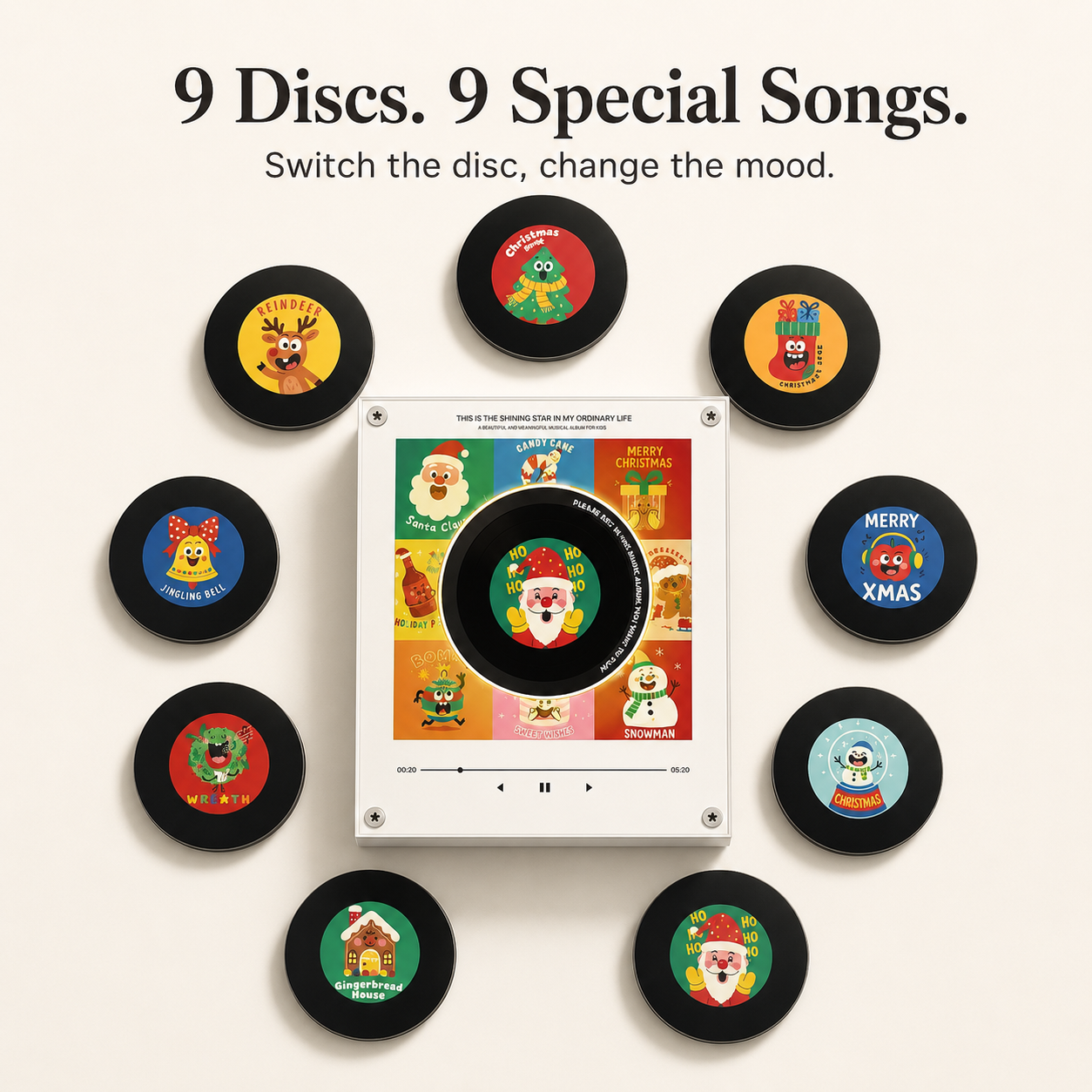 NFC disc magnetic music player features overview