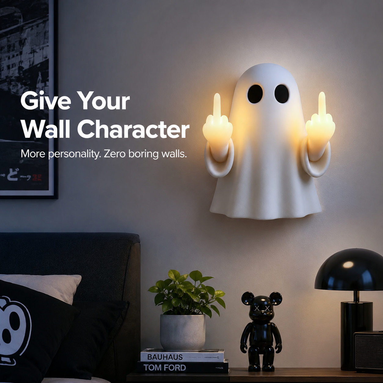 Rear wall mounting bracket and power design