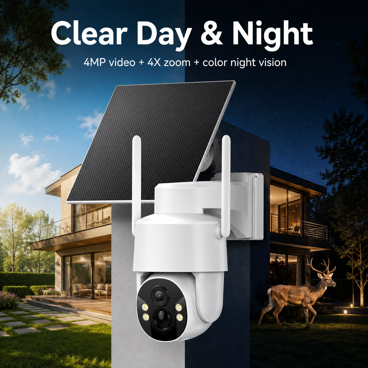 AI human detection alert push and two way audio interaction
