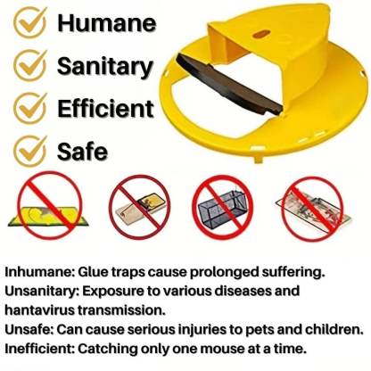 SwiftCatch™ Humane Bucket Lid Rodent Trap