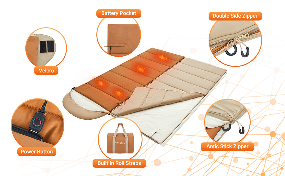 KingCamp WHEATLAND 450 3 in 1 Sleeping Bag