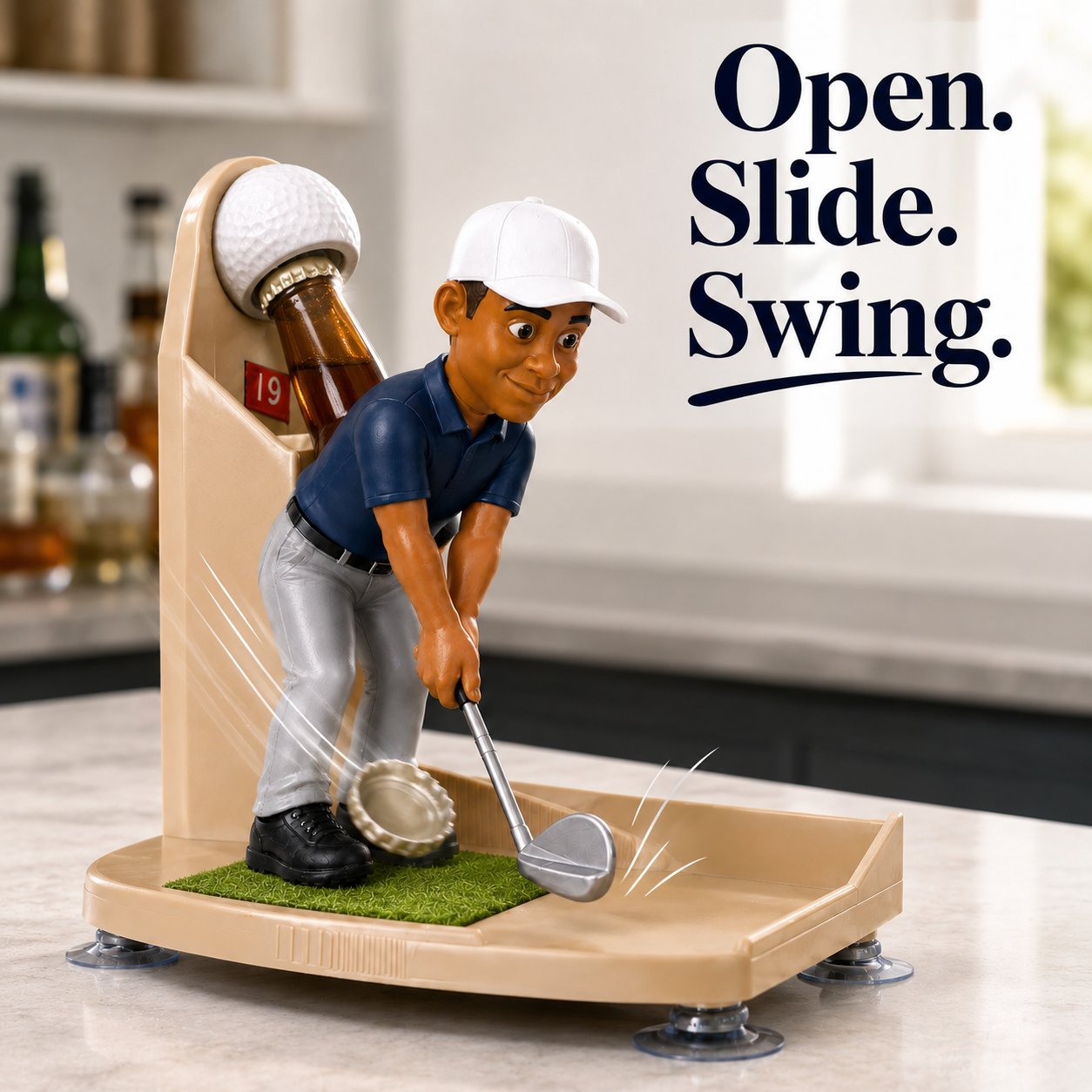 Golf bottle opener demo scene